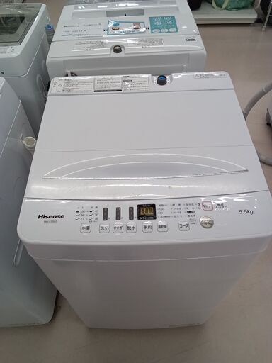 ★ジモティ割あり★ Hisense 洗濯機 HW-E5503 5.5Kg 21年製 動作確認／クリーニング済み TC7256