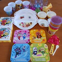 まとめて☆アンパンマン　食器　コップ　プレート　皿　重　フォーク...