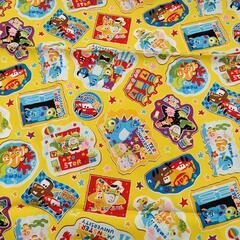 ピクサー柄生地　保育園グッズ　はぎれ　布の画像
