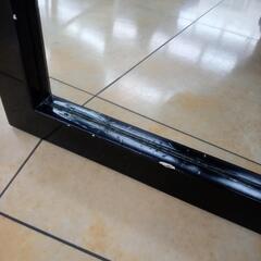 ★ジモティ割あり★  姿見 黒 H150×D29.5×W33 クリーニング済み OJ7841の画像