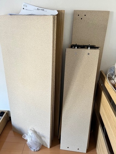 【美品】セミダブルベッド(マットレス付き)