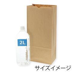 紙袋 角底袋 No.25 クラフト 21x13xH45cm 160枚の画像