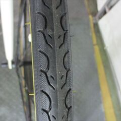E55　★　16800円★整備済み スポーツ中古自転車 バックパッカー　ホワイト　美品【クロスバイク】の画像