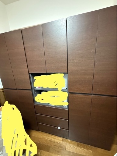 壁面収納3つセット (shgjdtwj) 富田林西口の収納家具の中古あげます・譲ります｜ジモティーで不用品の処分