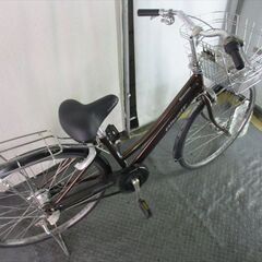 63　★限定特価　整備済み★ブリヂストン　アルベルト　ブラウン★ 中古自転車 【　26インチ　 】の画像