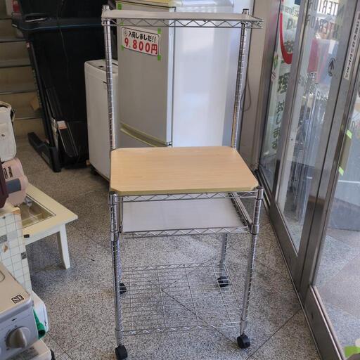 ★新入荷 キッチンラック メタルラック ワゴン レンジ台 キャスター付