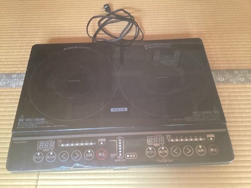 山善ＩＨコンロ １４００Ｗ ＹＥＭ-Ｗ１４５６(Ｂ)