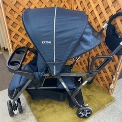 【愛品館江戸川店】カトージ 二人でゴー 2022年製 2人乗りベビーカー ID:110-025301-007の画像