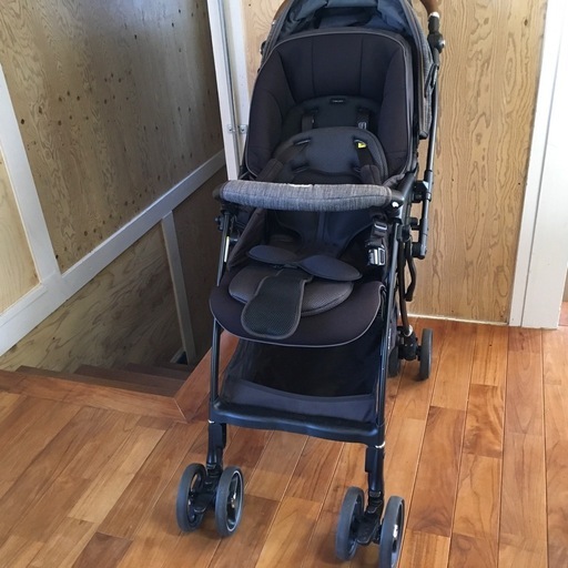 【美品】Aprica アップリカ レザーハンドル LUXUNA B CSN ラクーナビッテ クッションAB 型 ベビーカー
