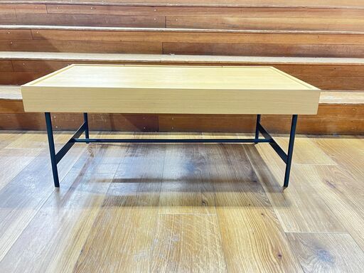 家具 生活家具 UNICO ローテーブル ナチュラル×ブラック