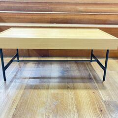 家具 生活家具 UNICO　ローテーブル　ナチュラル×ブラックの画像