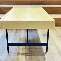 家具 生活家具 UNICO　ローテーブル　ナチュラル×ブラックの画像