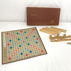 ∞ 英語学習ゲーム スクラブル 中・高校生向け USA製 付属品ほぼすべてあり 箱に剥がれありの画像