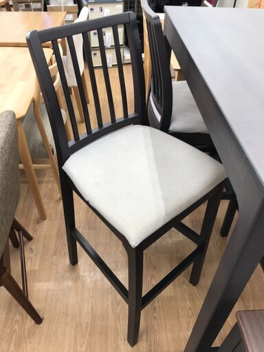 ☆ジモティ割あり☆ IKEA カウンターテーブルセット ダークブラウン H105×W120×D81 クリーニング済み KJ8224  (リユースのサカイ) 春日部のテーブルの中古あげます・譲ります｜ジモティーで不用品の処分