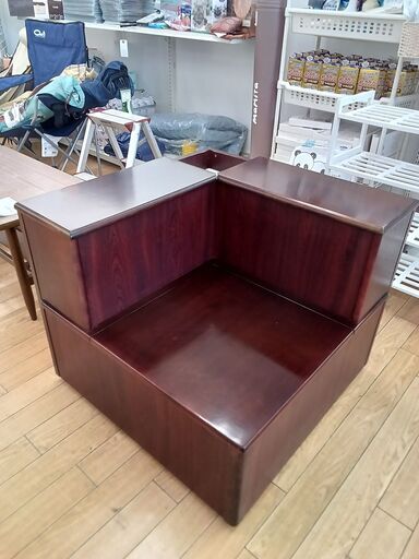 ☆ジモティ割あり☆ 収納台（コーナー） ブラウン H52×D73×W73 クリーニング済み TK4247 (リユースサカイつくば) 水海道の収納 家具《タンス、衣類収納》の中古あげます・譲ります｜ジモティーで不用品の処分