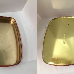JME018K) ★大特価★ヨーロッパ輸入雑貨 ベルギー老舗クッキー缶 裁縫道具や小物入れ 中古品【取りに来られる方限定】の画像