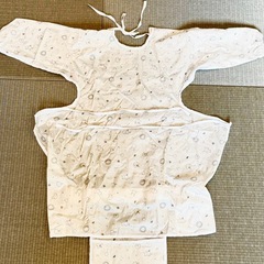 【美品】お食事エプロン　テーブルクロス一体型
