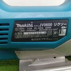 マキタ JV0600 ジグソー【野田愛宕店】【店頭取引限定】【中古】管理番号：IT2TF4IYVD6Oの画像