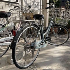 大人用自転車(水色)2/16まで(1年以上乗ってないので自走でき...