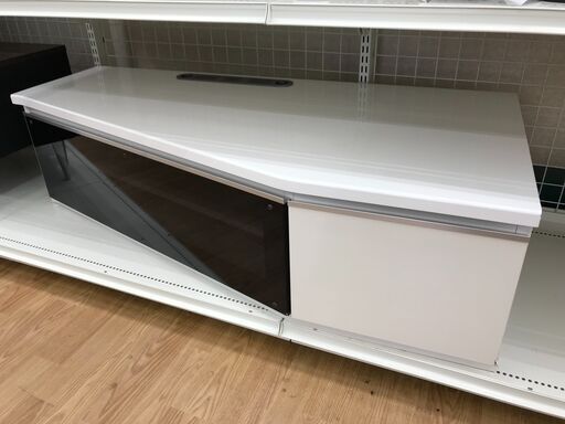 ★ジモティ割あり★  テレビ台 ホワイト H34×W123×D60 クリーニング済み KJ8242