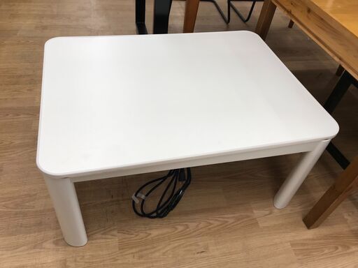 ★ジモティ割あり★ ニトリ こたつテーブル ホワイト H38×W80×D60 クリーニング済み KJ8244