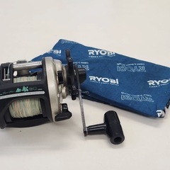 【中古】RYOBI　スーパーAD船60　リール　保存袋付き　リョ...