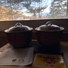 【お話中】三越の茶碗 蓋付き2個セットの画像