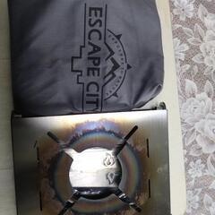ガスバーナーとテーブルの画像