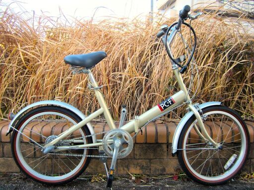 中古自転車 PC・F ミニサイクル 折り畳み 自転車 内装3段ギア 20インチ 通勤 通学 近所のお出掛けなどに