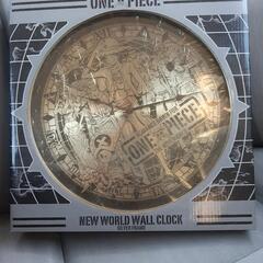 ワンピース　ワールドウォールクロック　シルバーフレーム　掛け時計の画像