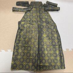 【美品】【値下げしました】七五三　袴 男の子 黒 5歳 小物付き の画像