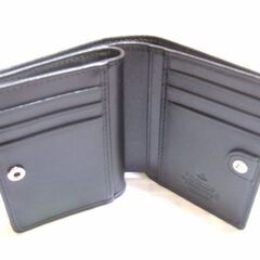 未使用品　Vivienne Westwood 二つ 折り財布 黒　843VW631の画像