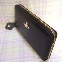 未使用　Vivienne Westwood 長財布 黒 　レザー　55VV324の画像