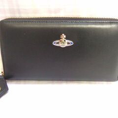未使用　Vivienne Westwood 長財布 黒 　レザー...