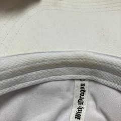 ☆値下げ☆O2502-262 Dance With Dragon 6パネルキャップ スタッズ ホワイト サイズ:F 汚れ有り 　の画像