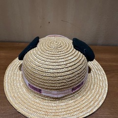 ミニーマウス　麦わら帽子　子供用の画像