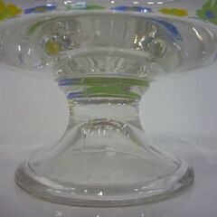 昭和レトロ 脚付き 花柄 デザートカップ 直径9.6cm アイスクリームカップ 札幌市東区 新道東店の画像