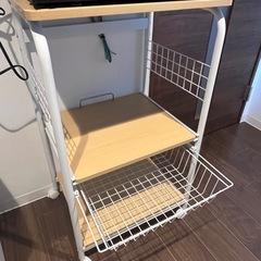 キッチンラック キャスター付きの画像