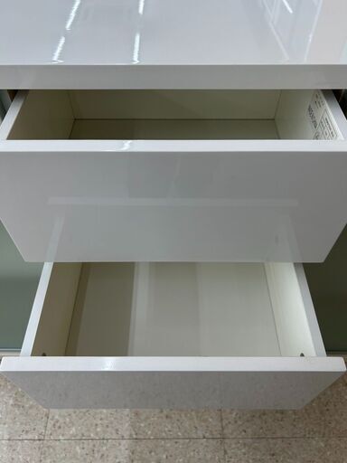 ☆ジモティ割あり☆ ニトリ 食器棚 白 H87.3×D33×W118.2 クリーニング済み TJ10851 (リユースのサカイ高崎) 北高崎の収納家具《 食器棚、キッチン収納》の中古あげます・譲ります｜ジモティーで不用品の処分