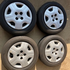 ラウム　NCZ20 純正スチールホイール  ホイールキャップ傷多...