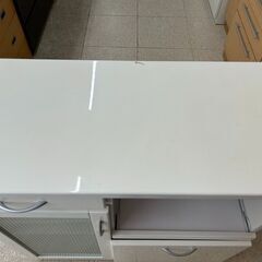 ☆ジモティ割あり☆ レンジ台 白 H90×D45×W90 クリーニング済み TJ6476 (リユースのサカイ高崎)  北高崎の収納家具《食器棚、キッチン収納》の中古あげます・譲ります｜ジモティーで不用品の処分