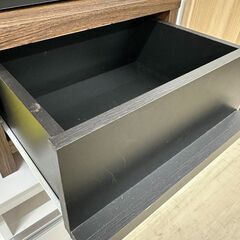 【ジモティ来店特価!!】ローワイドTV台　ブラウン　J-250242の画像