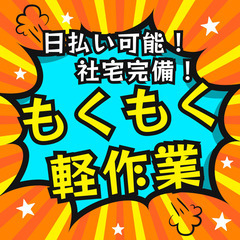 【即日入寮＊寮費無料】工具を使ったネジしめ作業！会話不要でモクモク