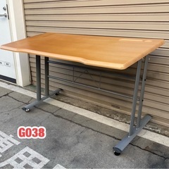 G038🉐ミーティングデスク 会議机PCデスク キャスター付き