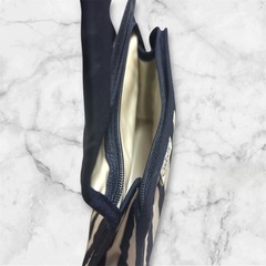 【新品未使用】NaRaYa❤ストライプポーチ ミラー付きの画像