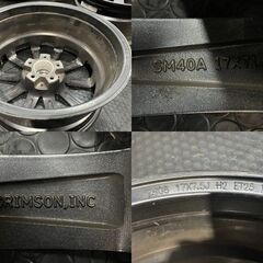 CRIMSON Team Sparco クリムソン チームスパルコ 17インチ 4本 7.5J5HPCD112+25 audi/オールロードクワトロ等　(MHA405) クレジットカード QRコード決済可能の画像