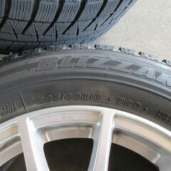 205/60r16　ｽﾀｯﾄﾞﾚｽﾀｲﾔ４本ホイール付きセットの画像