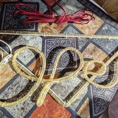 看板「OPEN」ロープライトコンセント式 おしゃれ かわいい（中古）の画像