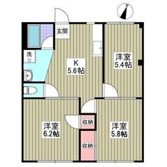フリーレント1ヶ月✨💐😳敷金・礼金・仲介手数料ゼロ😳駐車場１台3...