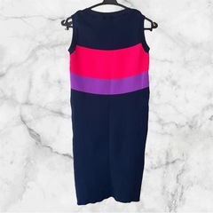 【美品】フラワーサークル❤ノースリーブニットワンピース　即購入可能の画像